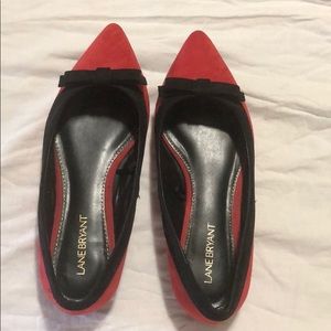 Red and Black Flats